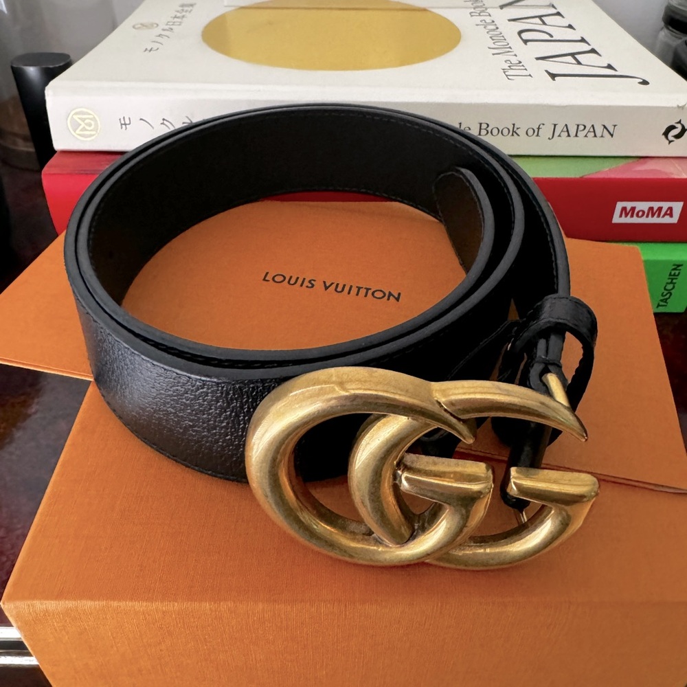 Gucci Double Belt Sz 85